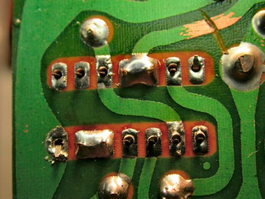 Soldering IC socket pins