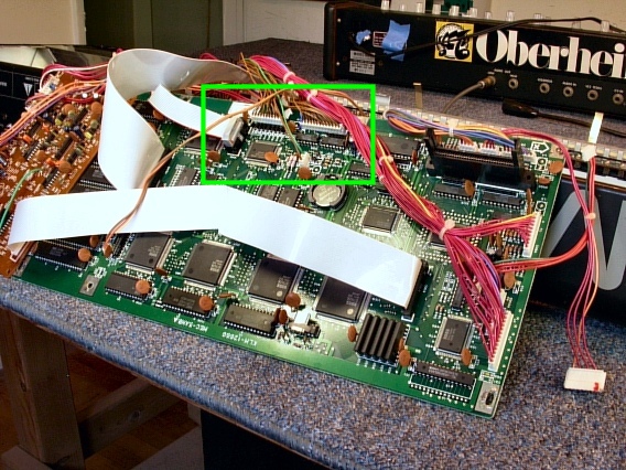 Korg M1 CPU Board Connectors