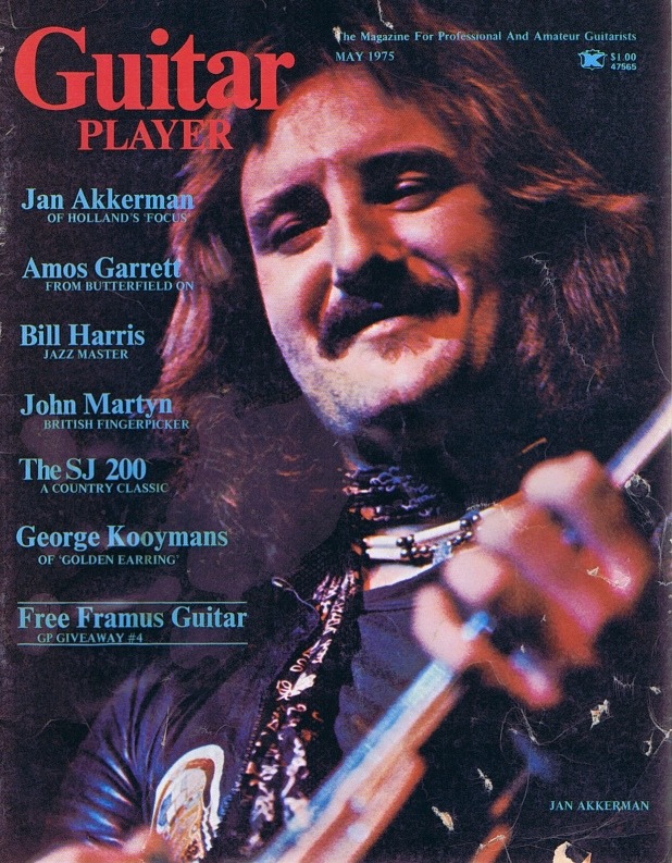 Guitar Player Magazine Cover, May 1975, featuring Jan_Akkerman