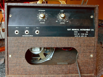 Kay 703-C Guitar Amp, Rear