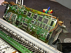 The Main PCB Removed from the Korg 01/W