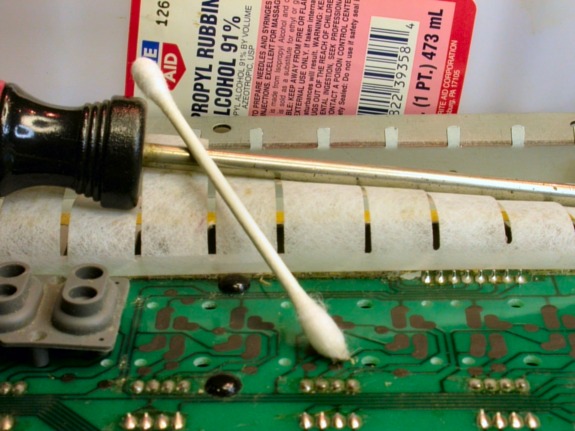 Alcohol Cleaning of PCB Contacts