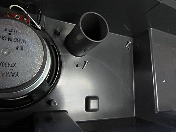Speaker compartment screws