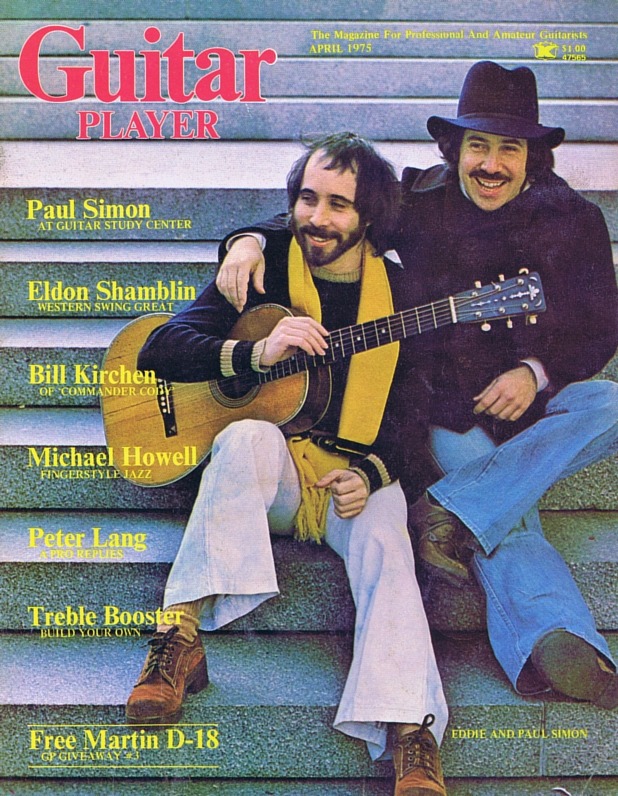 Guitar Player Magazine Cover, Apr 1975, featuring Paul_Simon