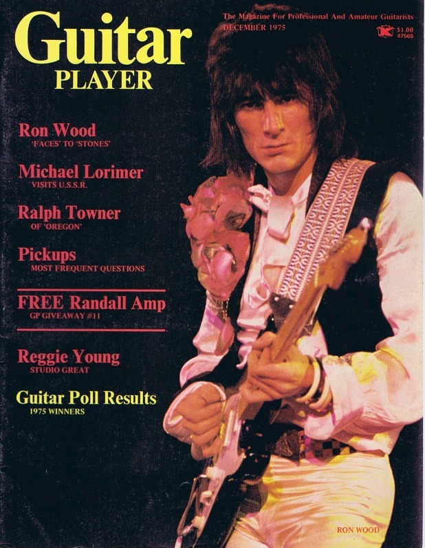 Guitar Player Magazine Cover, Dec 1975, featuring Ron_Wood