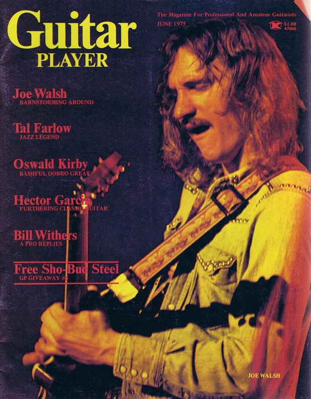 Guitar Player Magazine Cover, Jun 1975, featuring Joe_Walsh
