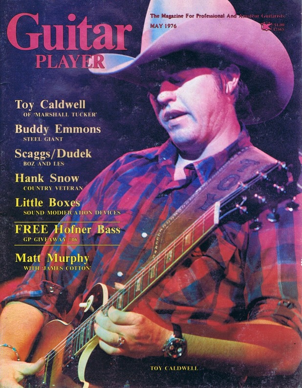 Guitar Player Magazine Cover, May 1976, featuring Toy Caldwell
