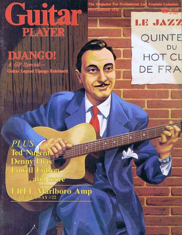 Guitar Player Magazine Cover, Nov 1976, featuring Django Reinhardt