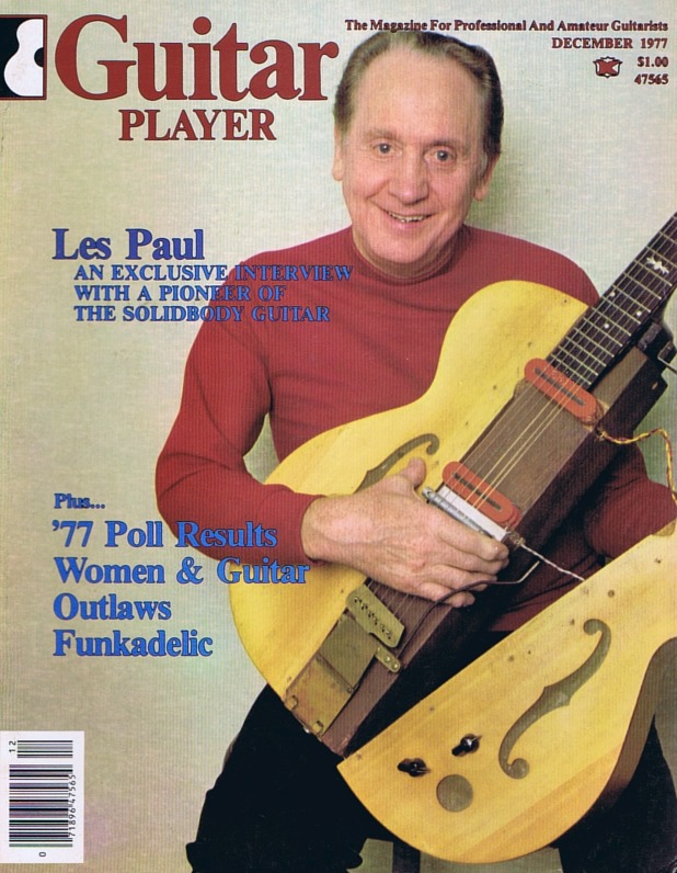 Guitar Player Magazine Cover, Dec 1977, featuring Les Paul