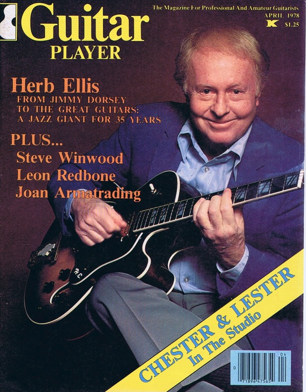 Guitar Player Magazine Cover, Apr 1978, featuring Herb Ellis