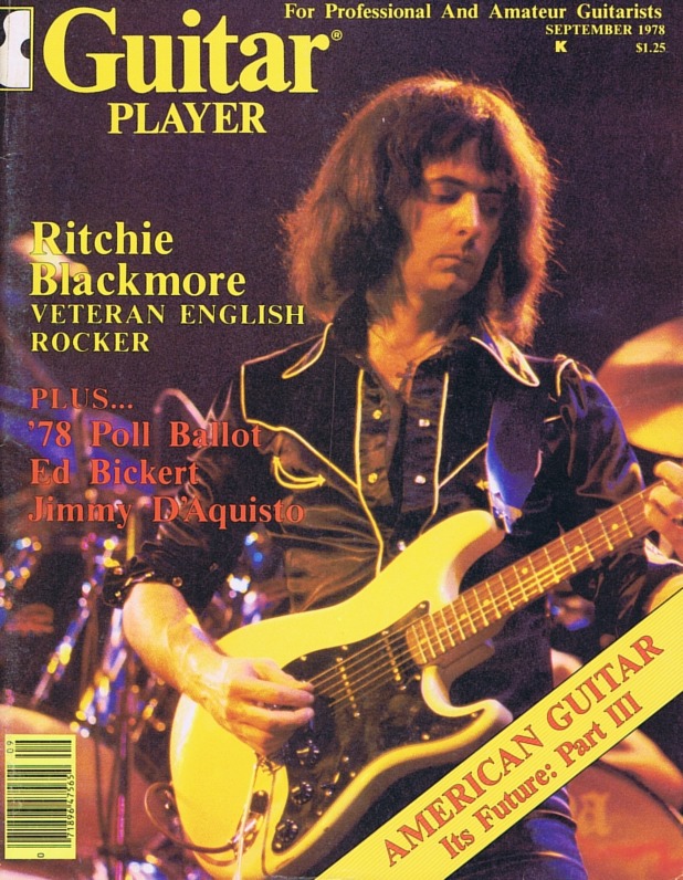 Guitar Player Magazine Cover, Sep 1978, featuring Ritchie Blackmore