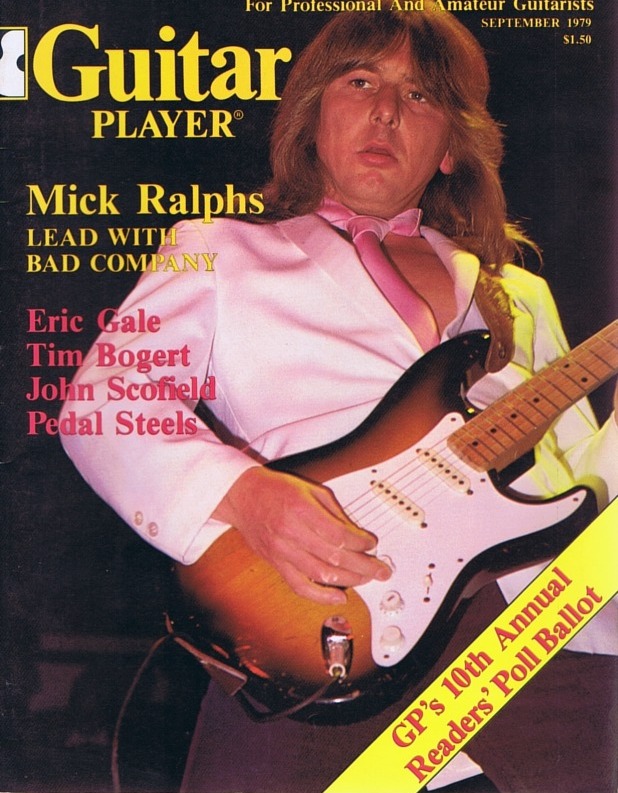 Guitar Player Magazine Cover, Sep 1979, featuring Mick Ralphs