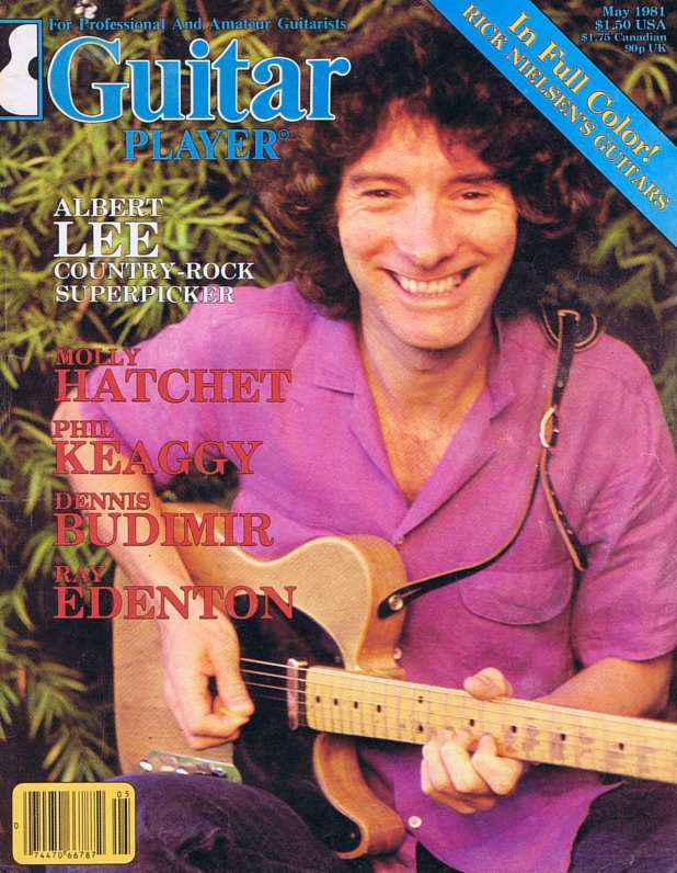 Guitar Player Magazine Cover, May 1981, featuring Albert Lee