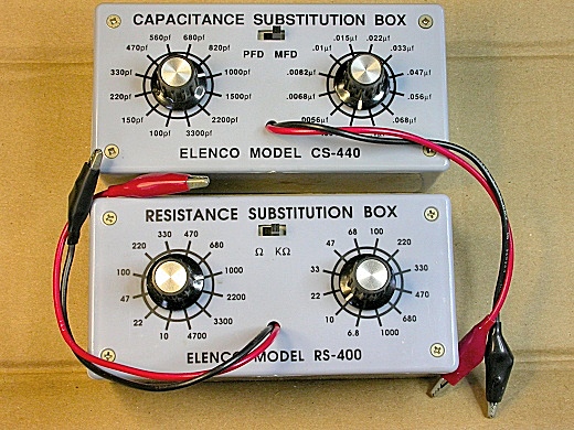 Capacitance and Resistance Substitution Boxes